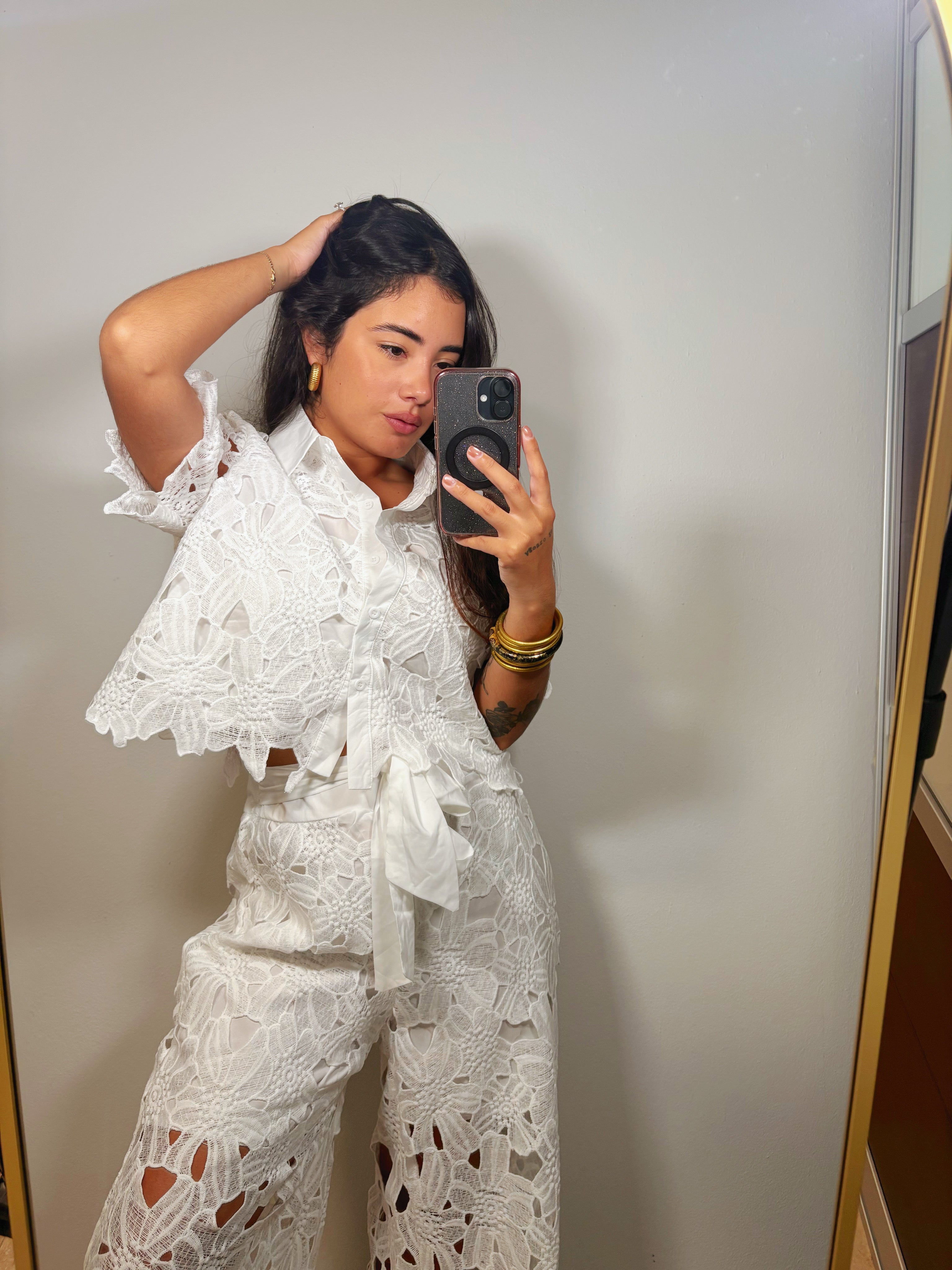 Lace Pant Set