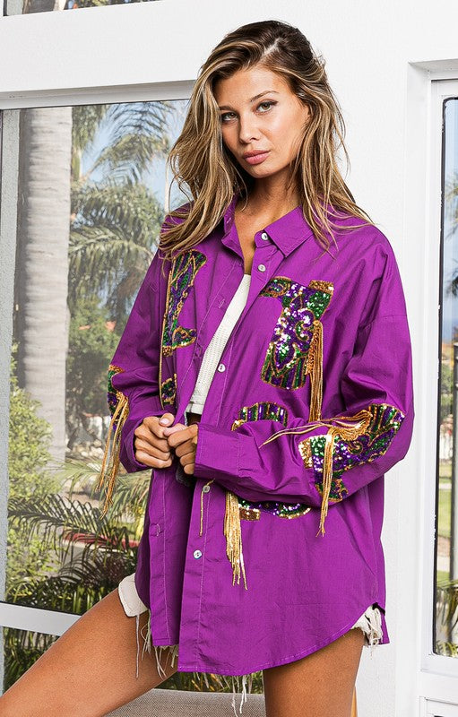 Cowgirl Sequin Top