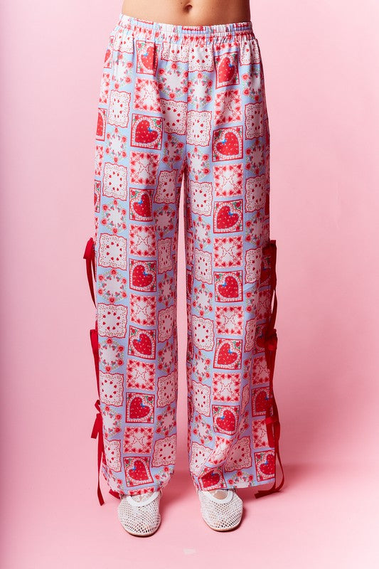 Strawberry Quilt Pants