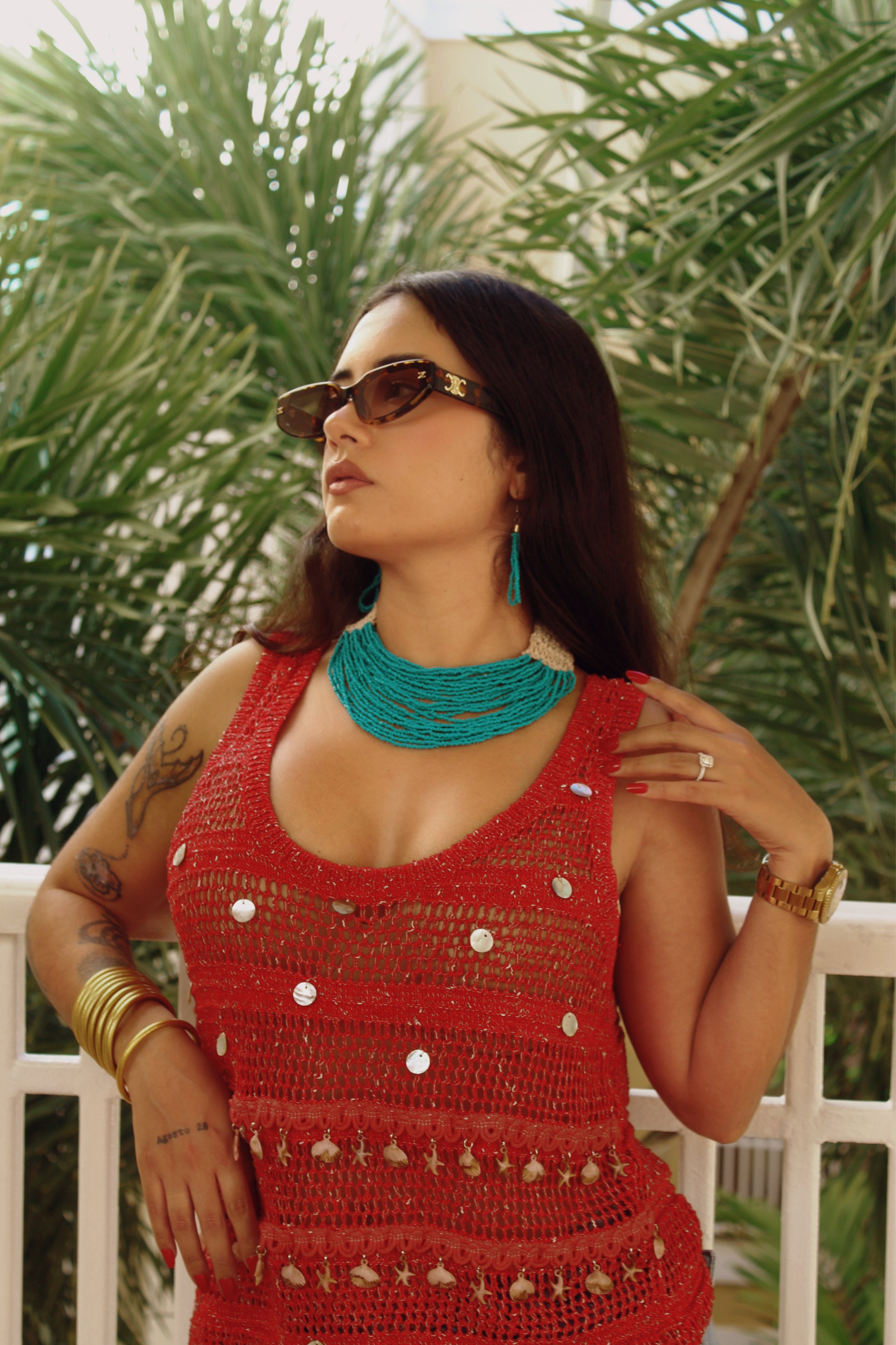 RED Knit Top